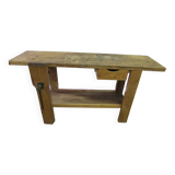 Ancien établi de métier en bois