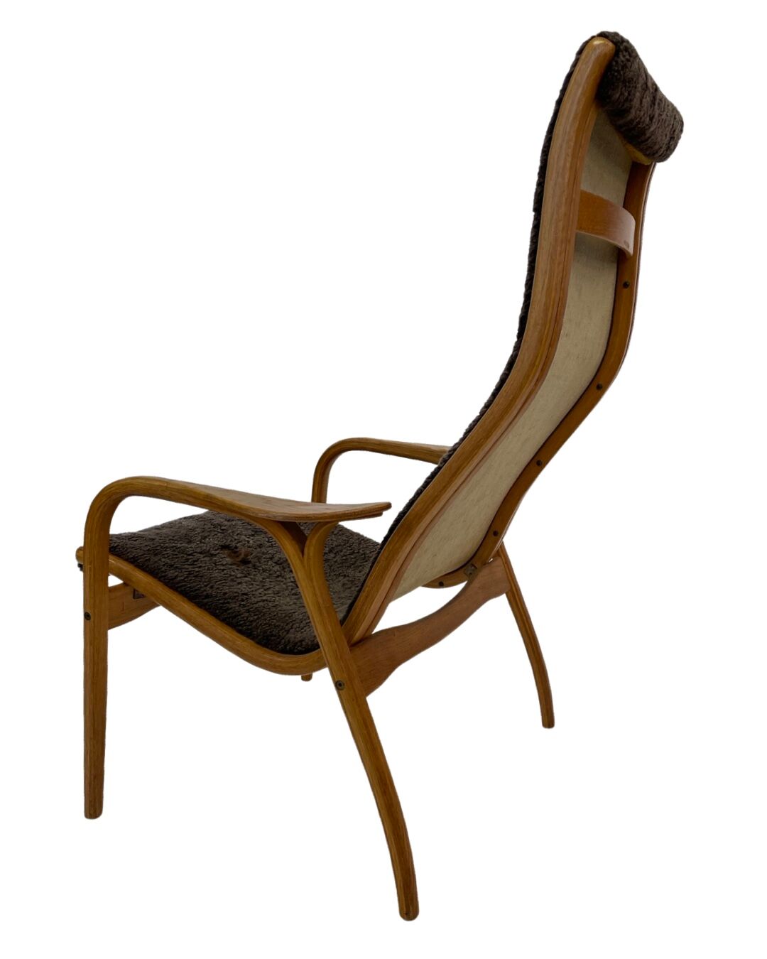 Vintage Swedish lamino armchair Yngve Ekstrom Design