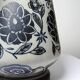 Antique art deco vase 1920-40 in fine stoneware, art nouveau and chinoiserie style, decor