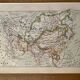 Lithographie et carte sur l'Asie de 1922