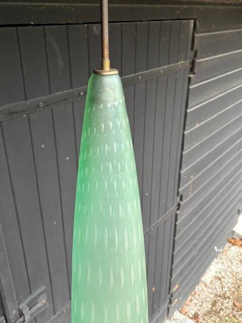 Seguso Vetri D'arte Murano glass pendant light - Italy, 1950s