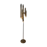 Lampadaire en laiton de la société lamperti, italie 1960