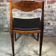 Chairs in rosewood and Scandinavian black imitation Arne Hovmand Olsen