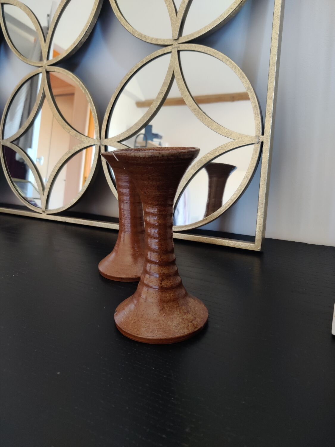 Pair of candle holders