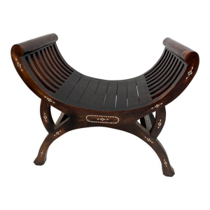 Banquette banc curule vintage