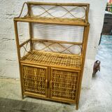 Vintage rattan shelf