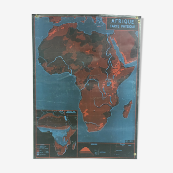Geographical school poster Africa / Oceania