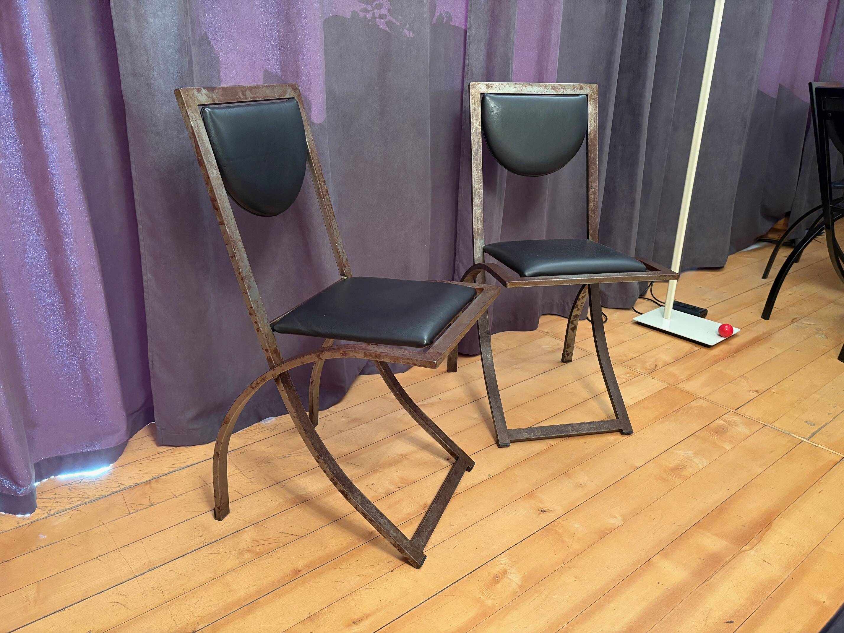 Pair of Sinus chairs designed by Karl Friedrich Förster, KFF, Germany, 1990