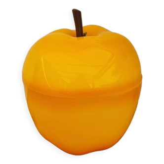 Vintage yellow ice cube apple