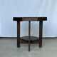 Table d'appoint octogonale piètement quadripode à entretoise de style moderniste