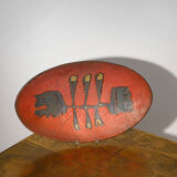 Ceramic Perignem plate 1960s