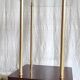 Fifth wheel in brass, glass and wood - 50s/60s