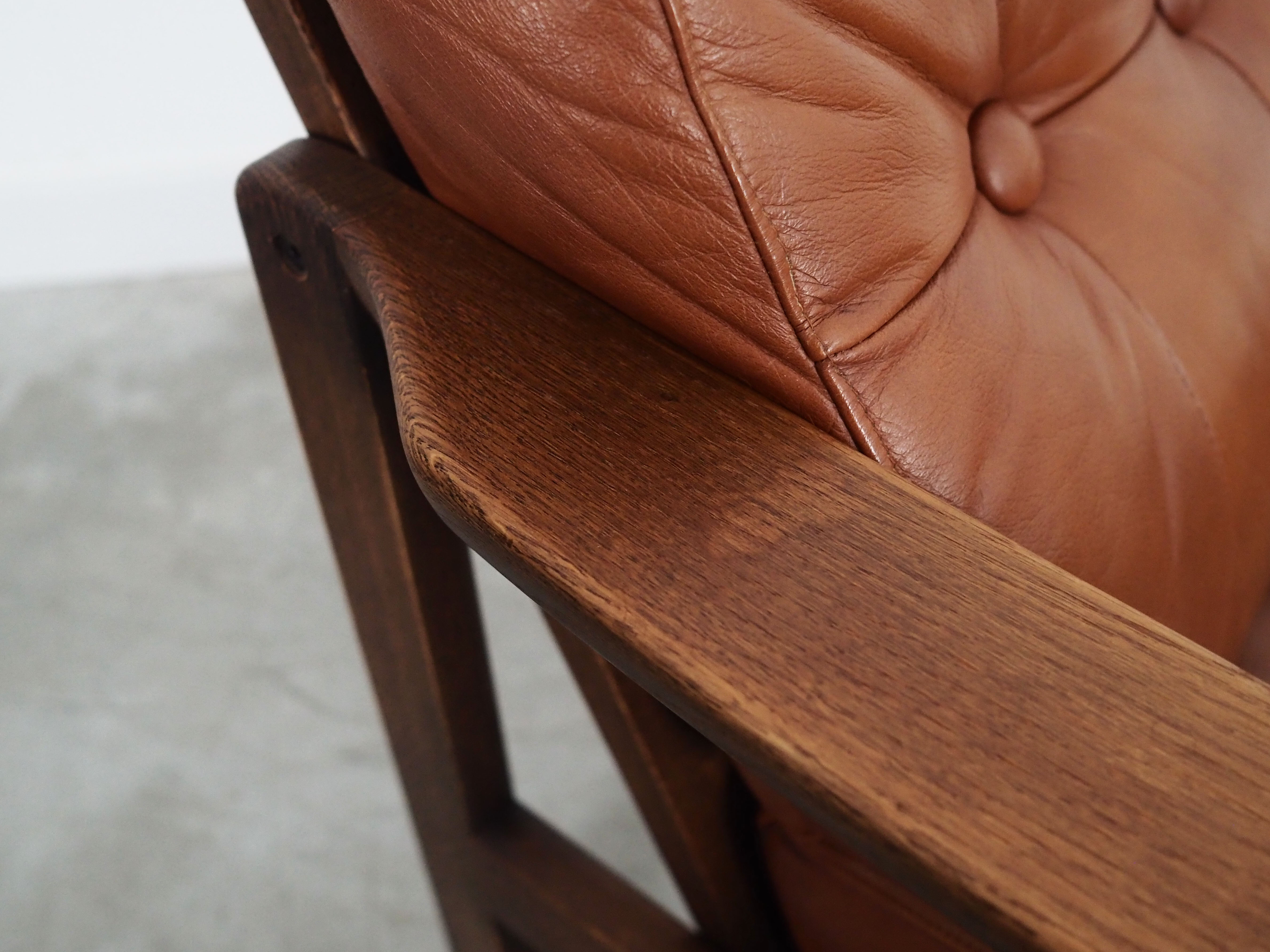 Oak armchair, Danish design, 60s, production: Denmark