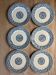 6 assiettes Guirlandes Gien