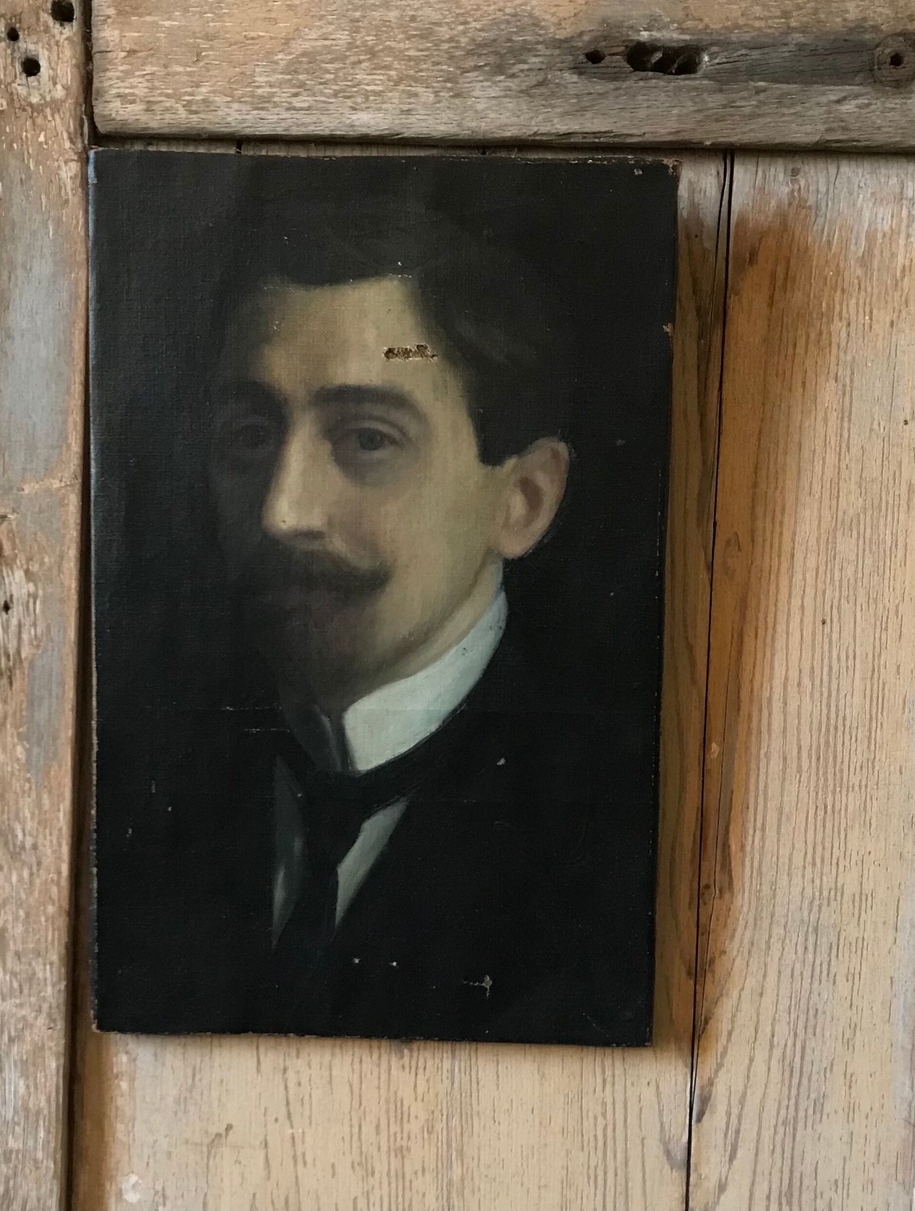 Oil on canvas portrait 19th