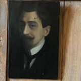 Oil on canvas portrait 19th