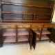 Rustic two-body oak sideboard from the 1960s.