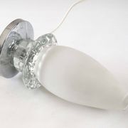 Lampe flute satinée ancienne