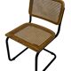 Ensemble de 4 chaises Cesca B32 conçues par Marcel Breuer, cadre noir.