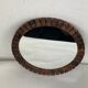 Teak rosewood Danish midcentury cube mirror, 1960s, 33 cm