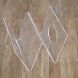 Vintage plexiglass magazine door from Roche bobois 1970