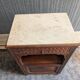 Bedside table with a marble top