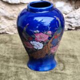 Peacock ceramic vase
