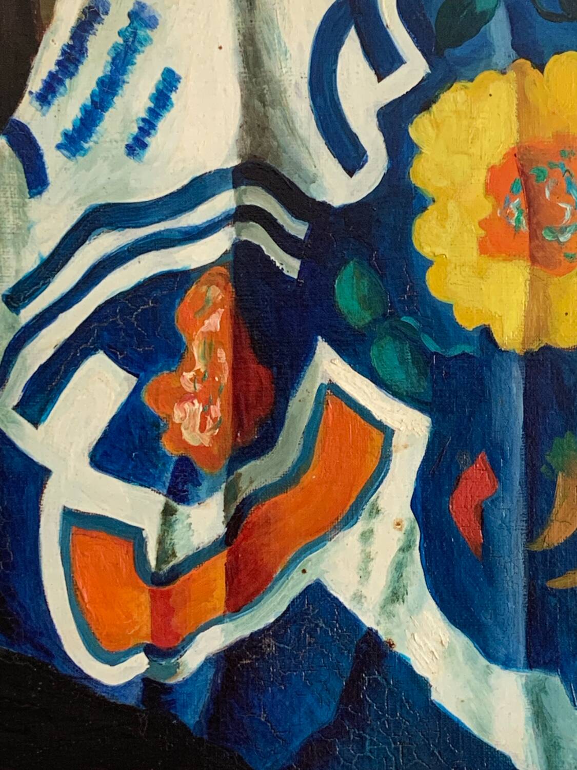 Oil on Canvas Still Life Gabriel Jutteau Vintage 1958