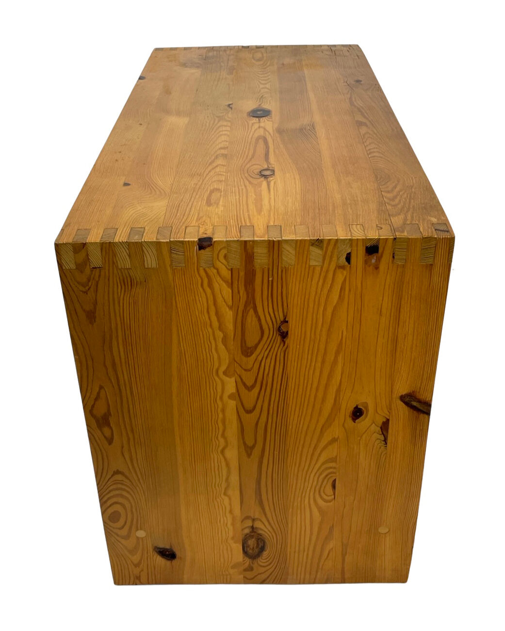 Vintage side table Ate van Apeldoorn Pine wood 1970s Dutch Design