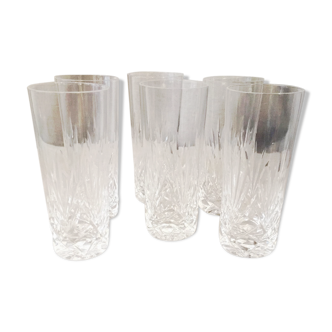 SUITE OF 6 CRYSTAL DIGESTIVE GLASSES SIZE