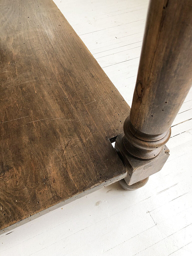 Artist studio oak draper table