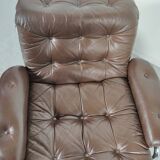 Sofa and 2 armchairs by Johan Bertil Ugggstrom 1970s chrome leather