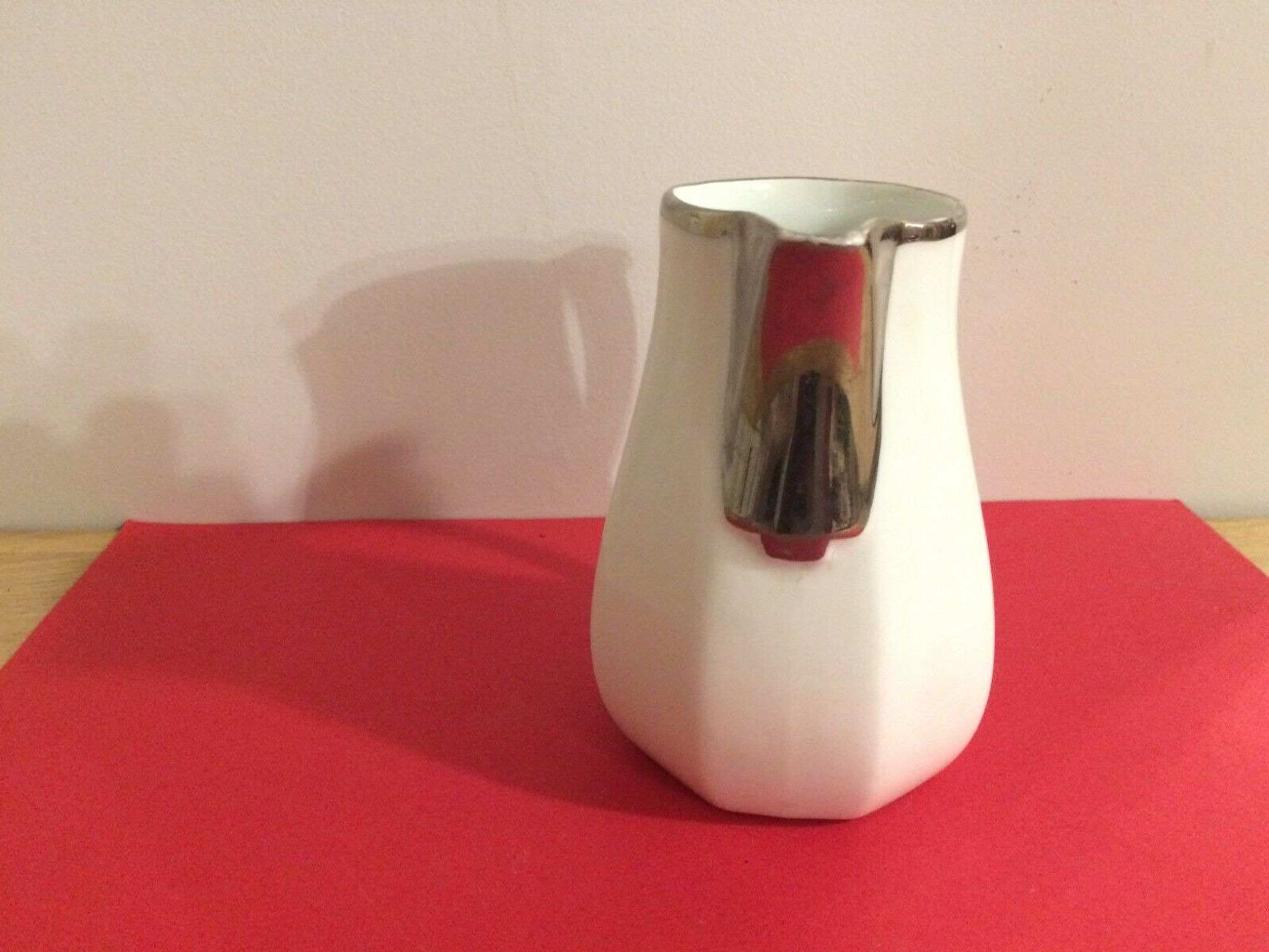 Pitcher cream pot aluminite Frugier Limoges France