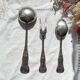 Couverts de service vintage style Rocaille