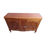Louis XV style chest of drawers in walnut and marquetry