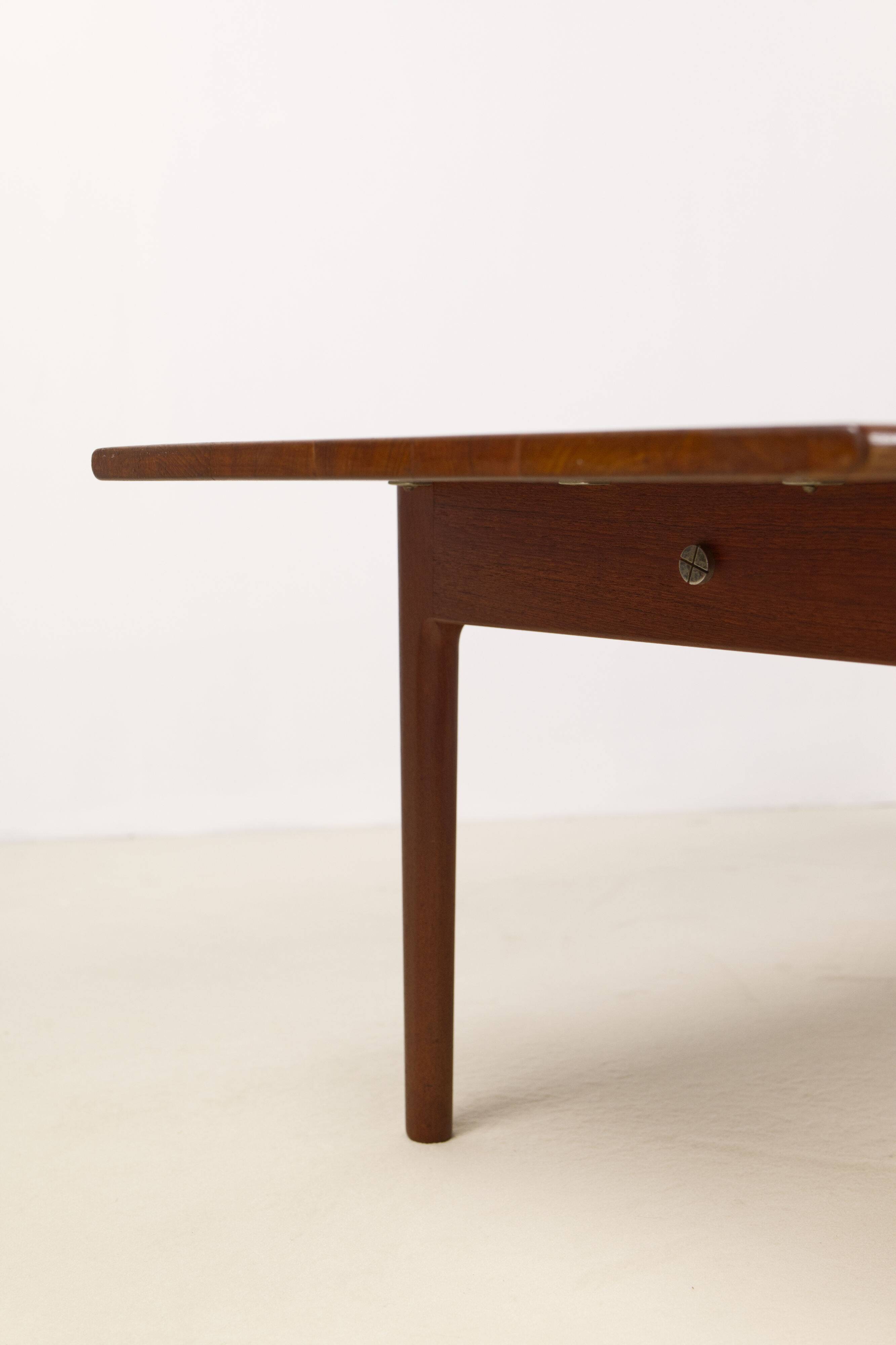 Hans Wegner AT-15 Solid Teak and Oak Coffee Table for Andreas Tuck