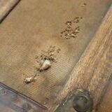 Antique curved transport trunk circa 1900 B.Vinay