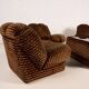 70s FLORAL PRINT MODULAR SOFA & TABLE