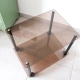 Table basse à roulette en verre trempé erard