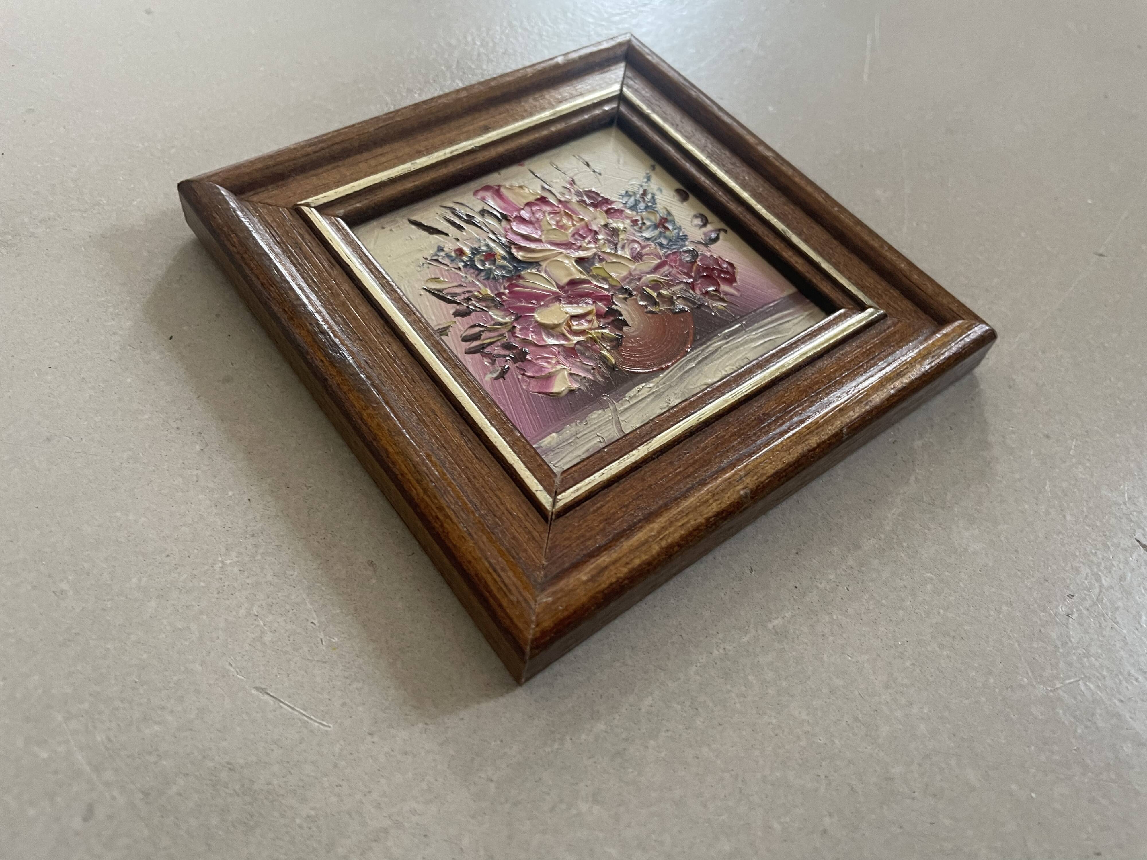 Miniature painting, oil on panel