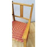 Wood and rattan chair