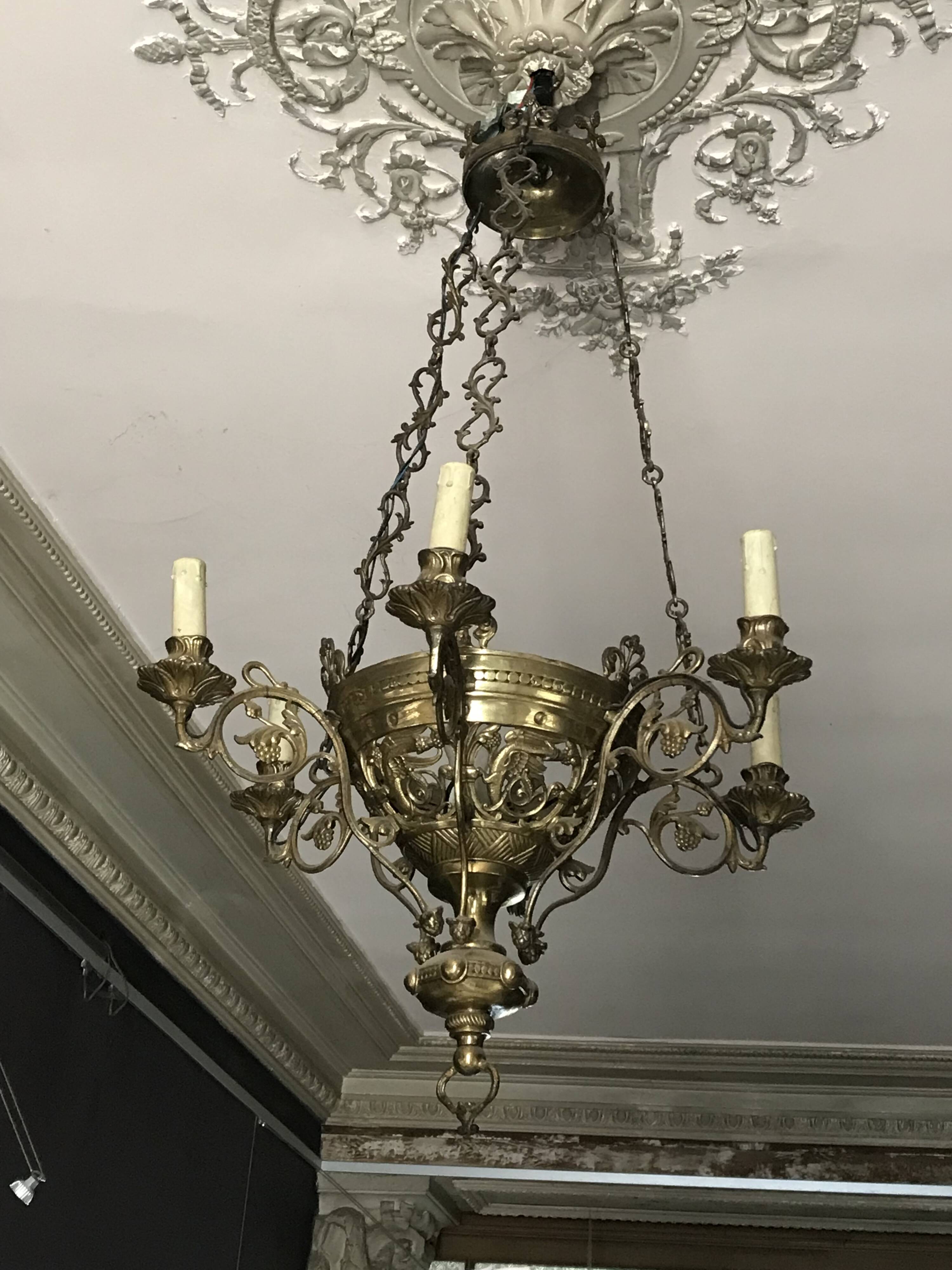 Bronze chandelier