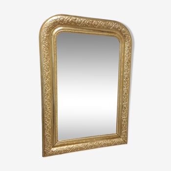 Miroir doré ancien de style Louis Philippe