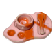 Coquetier rose et orange