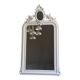 Mirror from the late 19th century with a decorated pediment. 112x66.