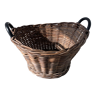 Raw wicker wood basket