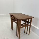 Danish Teak Nesting Tables by Kurt Østervig for Jason Møbler, 1960s, Set of