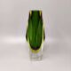 1960s Astonishing Green Vase By Flavio Poli for Seguso. Made in Italy