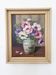 Vintage original flower oil painting, signed floral still life