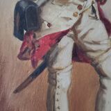 Pair of oils on panel by henri victor lesur